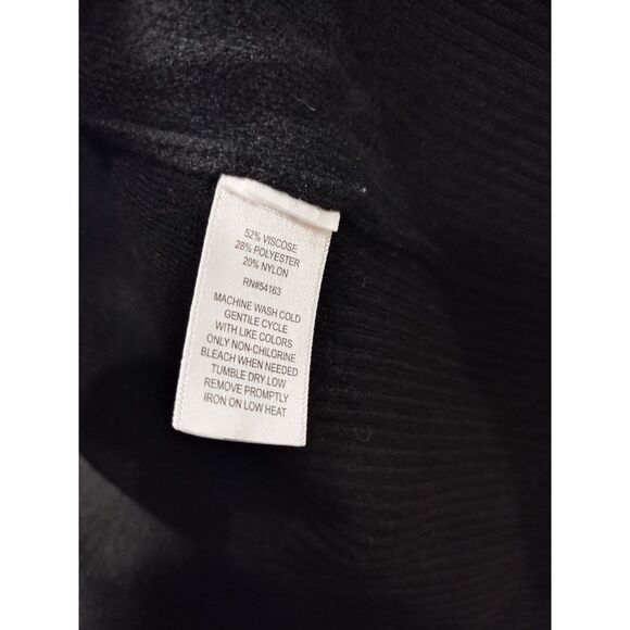 Marc New York Andrew Marc Black Zip Up Sweater Jacket Size Small Petite PS - Picture 6 of 7